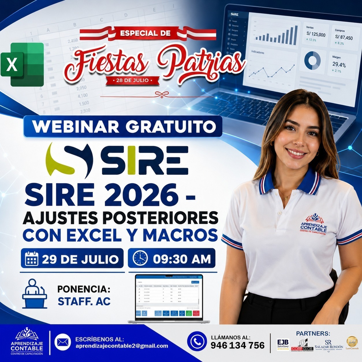 Webinar AJUSTES PORSTERIORES CON EXCEL Y MACROS